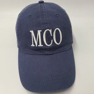 MCO Orlando Hat Strapback (Fits Small) Blue White Airport Mickey Mouse Disney